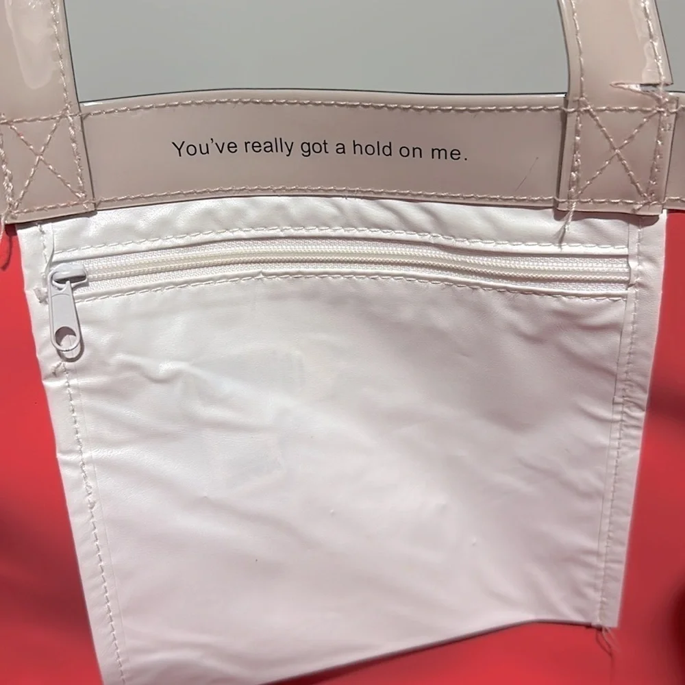 Ted Baker Tote Bag Cream PVC Large Double Shoulder Handles